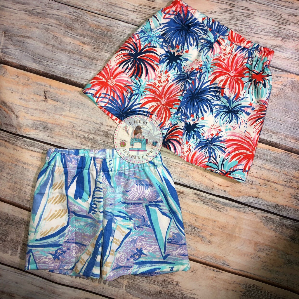 Custom Lilly toddler boys shorts - multiple print options