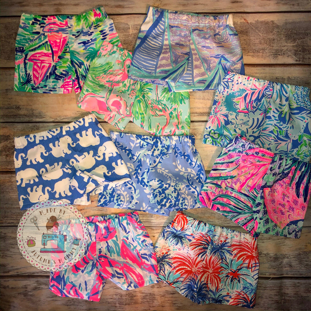 Custom Lilly baby boy shorts - multiple print options available